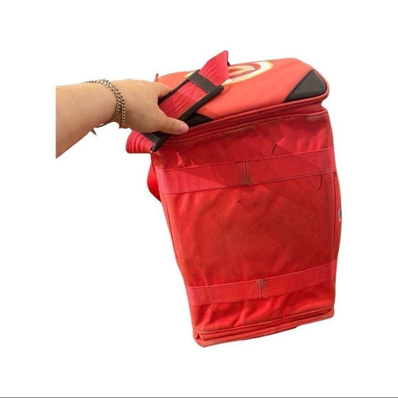 𝅺ATLANTA Hawks NBA vintage Starter bag duffel weekender retro 90s 80s rare - Picture 13 of 15